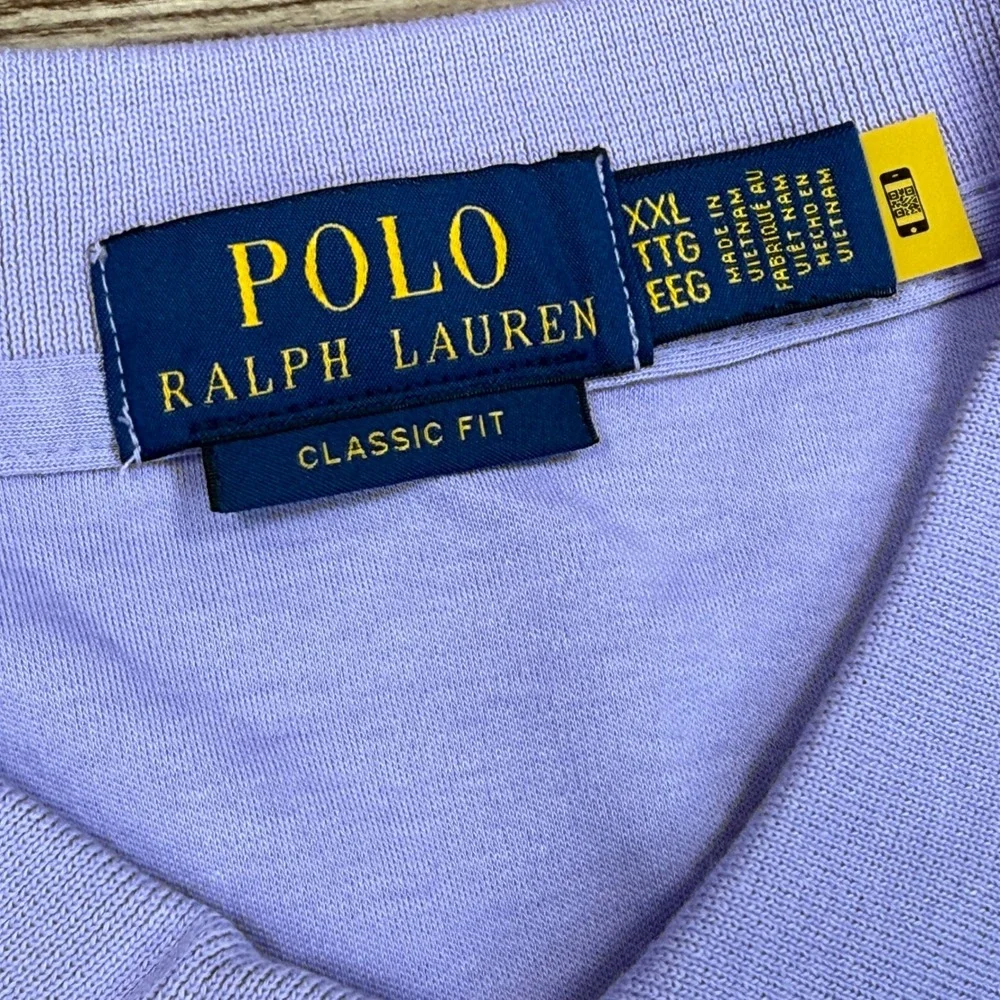Polo Ralph Lauren Mens Size XXL Polo Shirt Purple Classic Fit Cotton NWT
